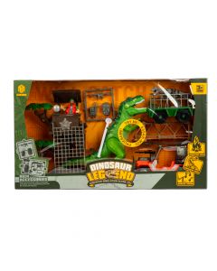 Dinosaurio y vehículo plástico +3a