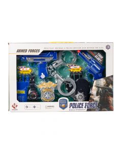 Accesorio para juego policía armed forces con sonido 9pzas +3a