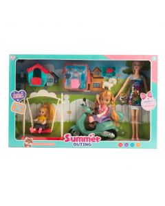 Muñeca barbie summer outing con accesorios +3a
