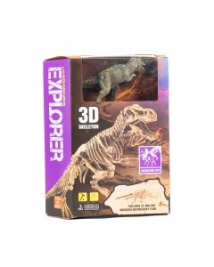 Dinosaurio plastico con accesorios para excavacion 3d skeleton +3a