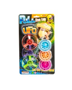 Beyblade plástico ufo pull line top 7pzas +3a multicolor surtido