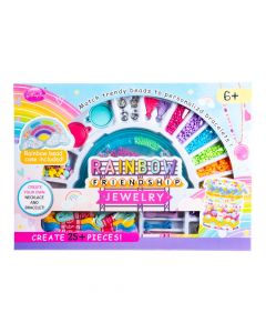 Abalorio arcoíris con accesorios