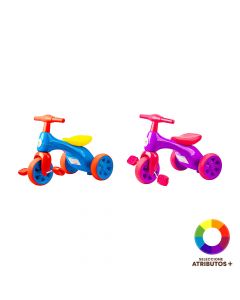 Triciclo infantil bicolor surtido
