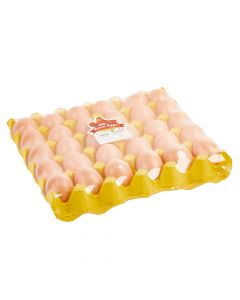 Huevo plastico liso con carton farm eggs 30und