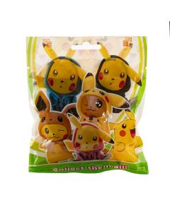 Figura plástica coleccionable pikachu +3a surtido