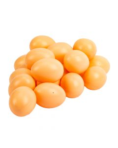 Huevo plástico 19pzas beige