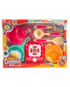 Accesorio plástico para juego cocina 9pzas +3a surtido