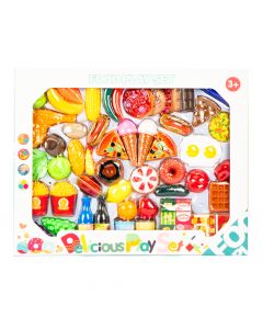 Accesorio plástico comida 60pzas +3a