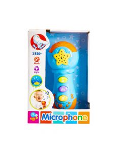 Micrófono plástico para bebé con luz y sonido +18m multicolor