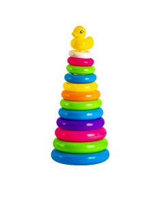 Juego aro plástico para bebe con pato 13pzas multicolor