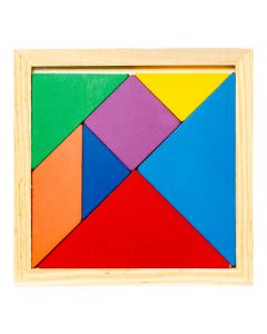 Rompecabezas madera multicolor