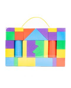 Bloque armable foam 29pzas +5a multicolor