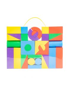 Bloque armable foam 34pzas +5a multicolor