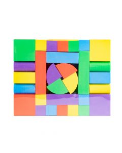 Bloque armable foam 76pzas +5a multicolor