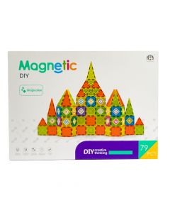 Bloque armable magnético 79pzas +3a