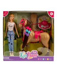Muñeca Barbie con caballo