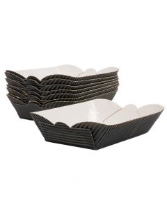 Caja cartón corrugada 12x5x8x4cm 8und negro