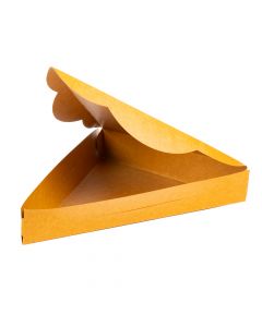 Caja kraft triangular con tapa 26.5x21x4cm 8und