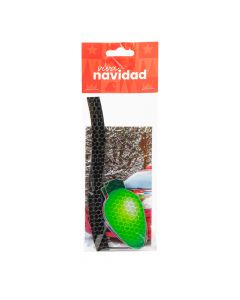 Figura plástica magnética luces navidad reflectiva 4x7cm 6und multicolor