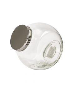 Recipiente vidrio circular con tapa 18x12.5x18.2cm 2200ml