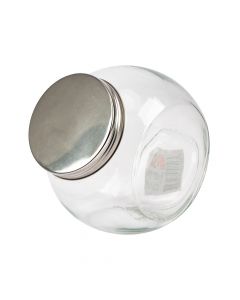 Recipiente vidrio circular con tapa 16.1x11.5x15.9cm 1600ml