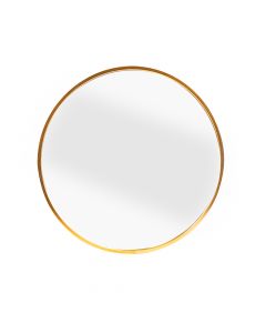 Espejo redondo liso 35x35cm bronce