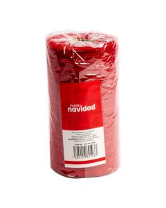 Malla decorativa navideña roja