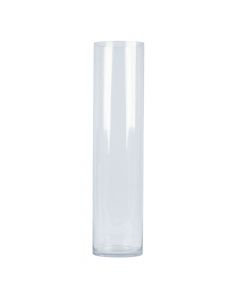 Cilindro vidrio liso 50x12cm transparente