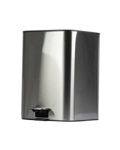 Basurero acero inoxidable con tapa y pedal 43x35x30.3cm 18l 