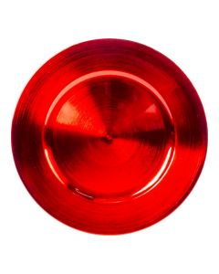 Portaplato navideño rojo 33cm