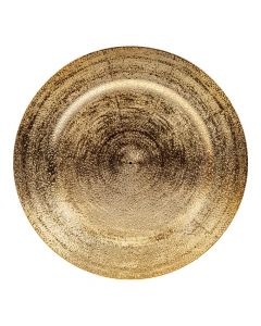 Portaplato navideño dorado