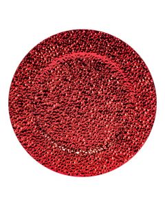 Portaplato navideño rojo