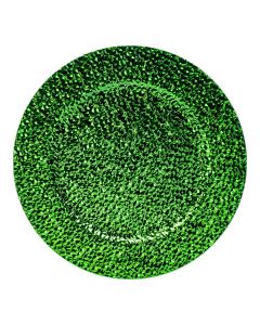 Portaplato navideño verde