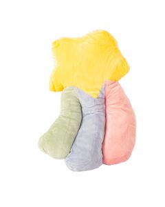 Almohadón afelpado figura estrella fugaz 50cm multicolor
