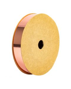 Cinta plástica lisa 18mm 50yd oro rosa brillante