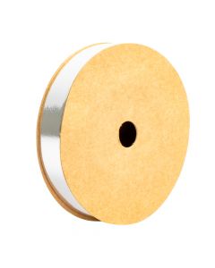 Cinta lisa 18mm 50yd plateado brillante