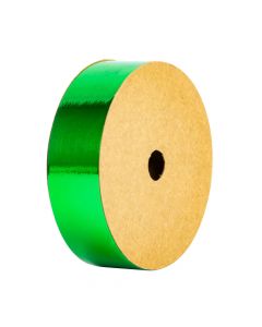 Cinta plástica lisa 30mmx50yd verde navidad brillante