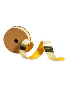 Cinta dorada brillante decorativa