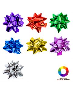 Moño plástico brillante surtido