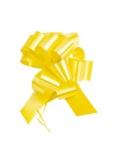 Lazo plástico liso 30mm 5pulg 6pzas amarillo