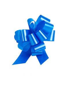 Lazo plástico liso 30mm 5pulg 6pzas azul