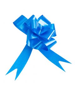 Lazo plástico liso 22mm 6pzas azul