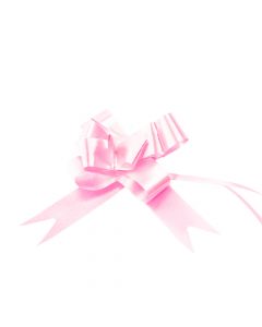 Lazo plástico liso 22mm 6pzas rosado