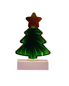 Lámpara árbol Navidad multicolor