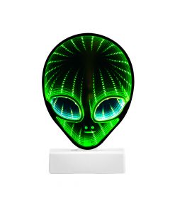 Lámpara plástica figura alien 17x16.5cm multicolor