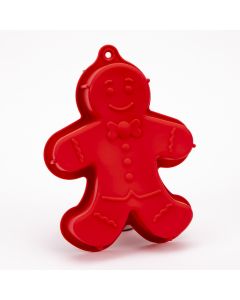 Molde silicón figura galleta jengibre rojo