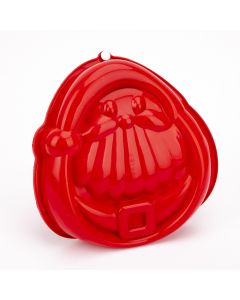 Molde silicón figura santa rojo