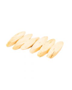 Adorno madera para nacimiento 18x15x2.5cm 6pzas beige