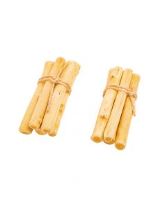 Adorno madera para nacimiento 10pzas beige