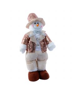 Peluche navideño muñeco nieve 50cm